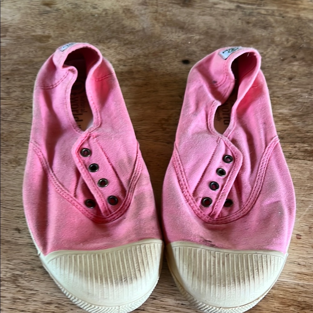 Pink Canvas Sneakers Casual Slip-On